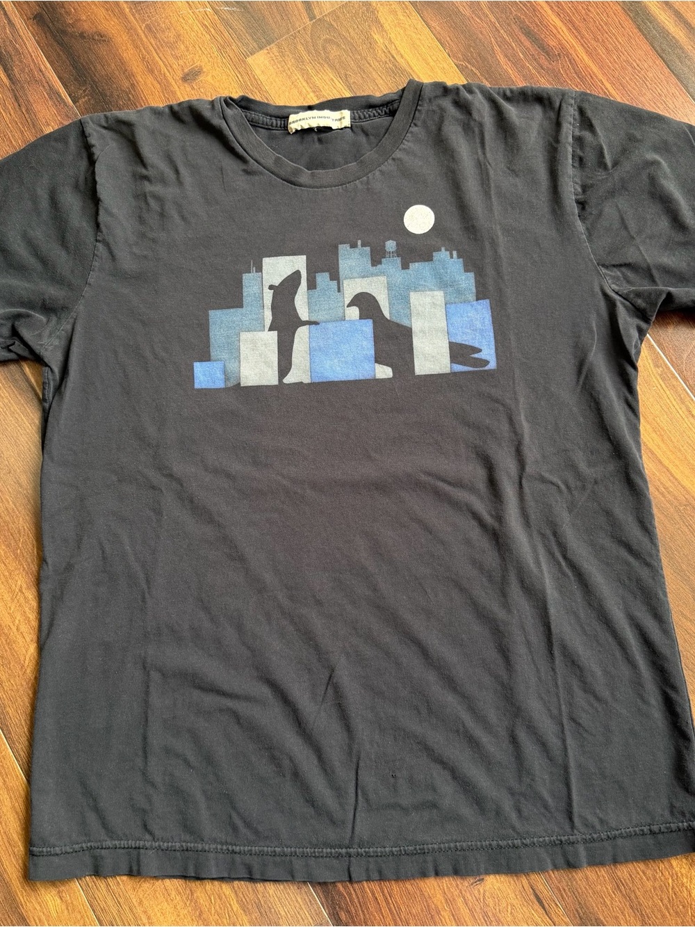 Brooklyn Industries Rat Pigeon Gotham Skyline T-Shirt
